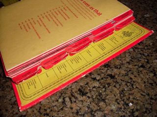 Vintage Betty Crockers 5 Ring Binder Red Pie Cookbook ©1969 1974 