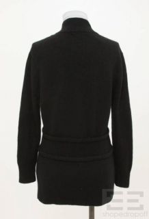 Bill Blass Black Button Front Sweater Size Medium