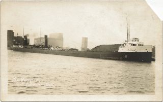 SS BERRYTON Original name SS BF Berry at Port Colborne ONT RPPC Great 