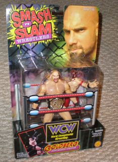 Smash N Slam WCW Bill Goldberg with Masked Wrestler Action Figure