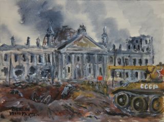Bill Paxton 1930 2007 Maine Artist WWII Combat Berlin Reichstag