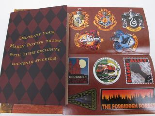 Harry Potter Hardcover Box Set Novels 1 7 in Replica Trunk w Stickers 