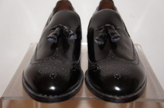 Allen Edmonds Berwick New Black Loafers Wing Tip Dress Shoes Size 14 