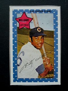 1971 Kelloggs 3D Billy Williams Cubs Cereal Box Card