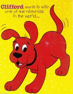    the Big Red Dog Small BIRTHDAY GREETING CARD 3 Party Supplies Favors