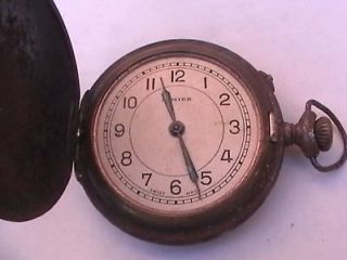 antique pocket watch cimier steel case for repair rare from