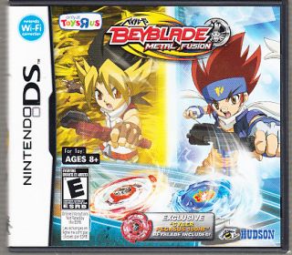Beyblade Metal Fusion Nintendo DS Game W/ Box Toys R Us Exclusive NO 