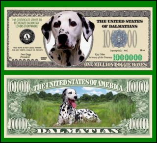the dalmatian million dollar bill brand new factory fresh this deal is 