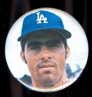 1971 Bill Buckner La Dodgers Pin Stadium Button