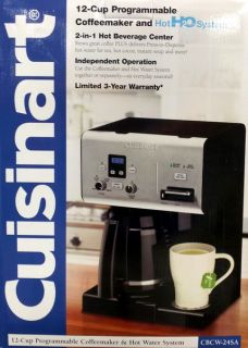   Cuisinart 12 Cup Programmable Coffee Maker Hot Water Dispenser