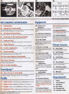 KEYBOARD Magazine Jun 1986 Art of Recording, Porta One, MINIMOOG on 