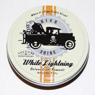 New Lucky 13 Barber Supplies White Lightning Light Pomade Rockabilly 