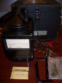 Vintage Biddle Meggers Industrial Electronic Test Equipment Steam Punk 