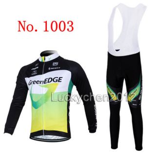 2013 NEW Cycling Jerseys Bicycle MTB Clothes Long Sleeve Jersey Bib 