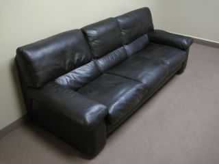 Bif USA Authentic Leather Black Couch
