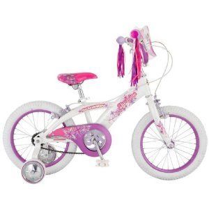   Training Wheels Schwinn Ride on Toy Pink White Bike Bicycle