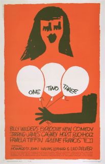 One Two Three Saul Bass 1sh Poster Billy Wilder 1 2 3