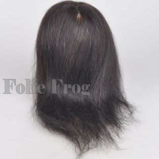   Real Human Hair Hairdressing Cosmetology Mannequin Head Black