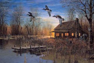 gallery now free hansel large duck cabin print passing through