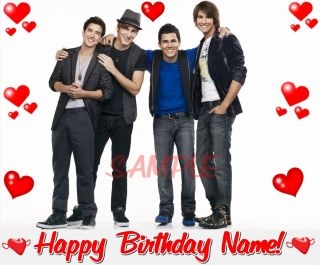 Big Time Rush Frosting Sheet Edible Cake Topper Decoration Image 
