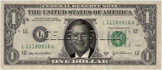 George Bush Jr Dollar Bill Real USD Celebrity Novelty Collectible 