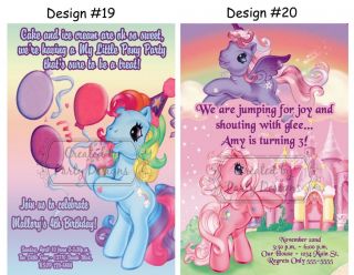 My Little Pony Pinkie Pie Birthday Party Ticket Invitations Supplies 