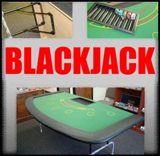 Large 82 inch 7 Player Blackjack Table New