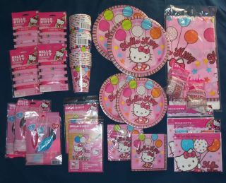 MIP Hello Kitty Birthday Party Lot supplies favors for 16 guest
