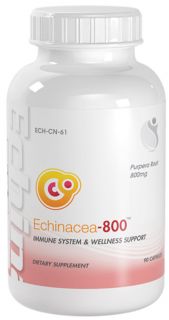 Bottle Echinacea 800 Immune System Welness Support 800mg 90 Ct Pain 