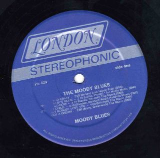 MOODY BLUES #1 Go Now LP London PS 428 Stereo