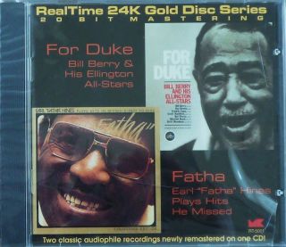 TAS FOR DUKE / FATHA Real Time 24k GOLD NEW Bill Berry Earl Hines 
