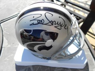 Bill Snyder Signed Kansas State University Mini Helmet