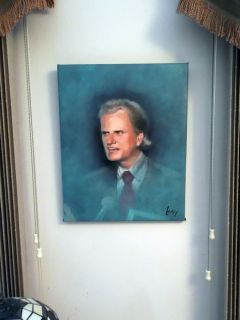 Painting Billy Graham Pancake Optional Christian Portrait Art Artwork 