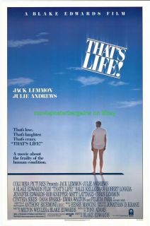 Thats Life Movie Poster 1986 Jack Lemmon Blake Edwards