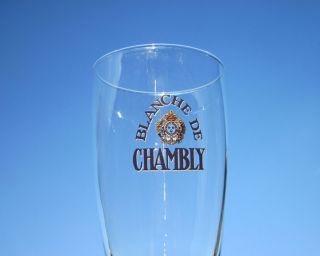 Blanche De Chambly Beer Glass Unibroue Canadian Flute Shaped Brewery 