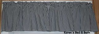 Black White Stripe Striped Kitchen Curtain Valance New