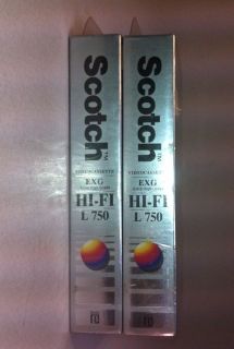 RARE H2F Old Stock New Blank Scotch Beta Tapes SEALED New Never Used 