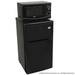 New Avanti Compact Microwave Refrigerator Combo Black