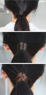 Fashion Faux Hair Plaits Stretchy Elastic Rope Band Braid Ponytail 