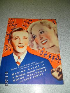 BING CROSBY AND MARION DAVIS GOING HOLLYWOOD 1934 VINTAGE MOVIE 