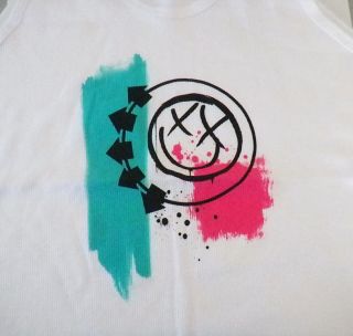 Blink 182   NEW JUNIORS Happy Tank Top Shirt   Large $12.00 SALE FREE 