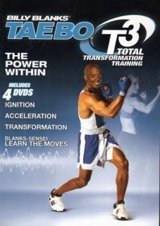 BILLY BLANKS TAE BO T3 4 DVD SET T 3 EXERCISE WORKOUT FITNESS 