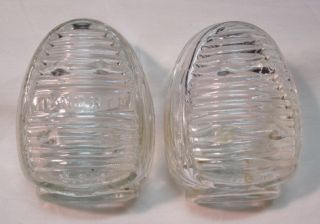 Vintage Bird Cage Water Holders Cup Art Deco Glass Feeder Seed Holder 
