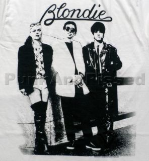 blondie together white t shirt screen printed t shirt official 