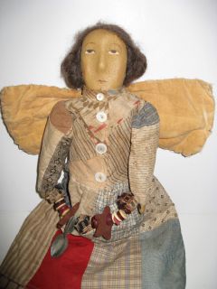 Primitive Folk Art Joyce Bingham Limited Edition Angel Doll.