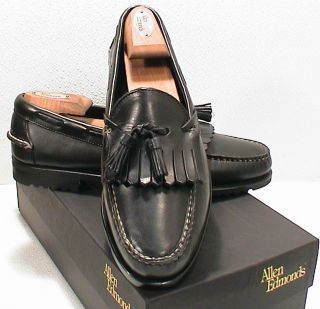 Allen Edmonds Dellwood Black Tassel Loafer Shoe Bags 9 D New in Box 