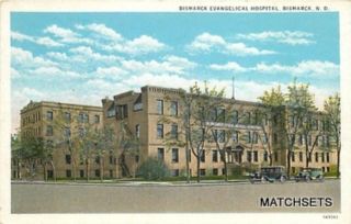 Bismarck North Dakota Bismarck Evangelical Hospital Curt Teich 