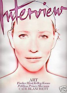 Interview Dec Jan 2009 Cate Blanchett Richard Prince Jeff Koons Cindy 