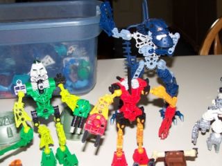 Huge Set of Bionicle Toys Must See Lots of Parts Pieces and Complete 