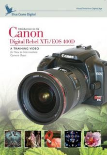 Canon Rebel XTi Training Video DVD Blue Crane 400D New
